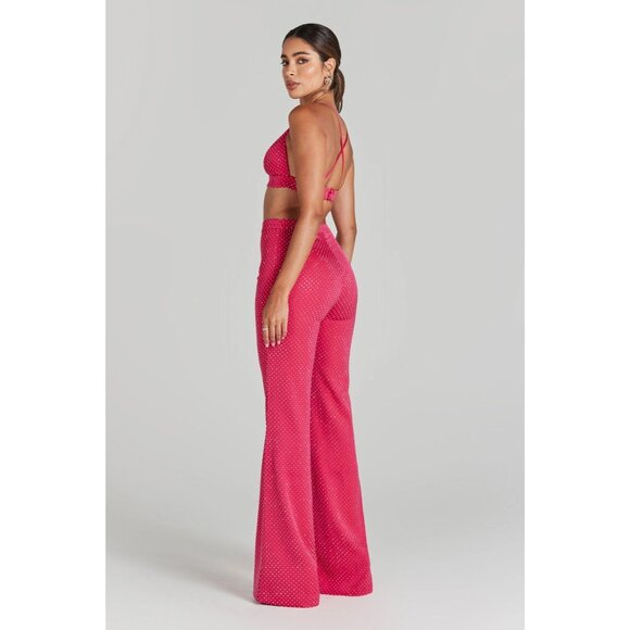 Nadine Merabi Kira Pink Studded Set XS NWT - Picture 2 of 13